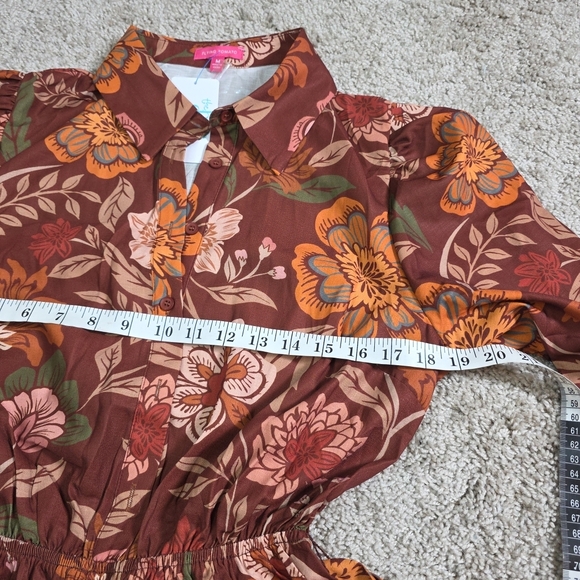 Flying Tomato The Belt Floral Desert Dawn Woven Mini Dress Sz M - Picture 10 of 10
